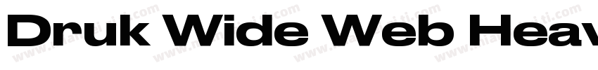 Druk Wide Web Heavy字体转换